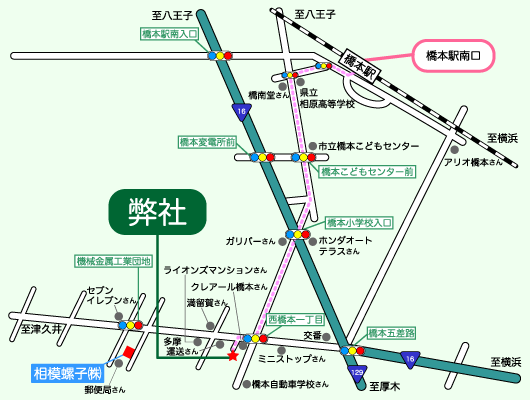 徒歩用の広域地図